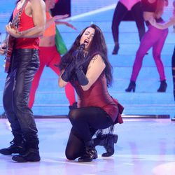 Yolanda Ramos interpretando a Mystic en la primera gala de 'Tu cara me suena 5'
