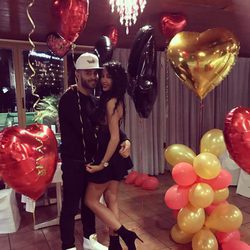 Jesé Rodríguez celebrando su 24 cumpleaños con su novia Aurah Ruiz