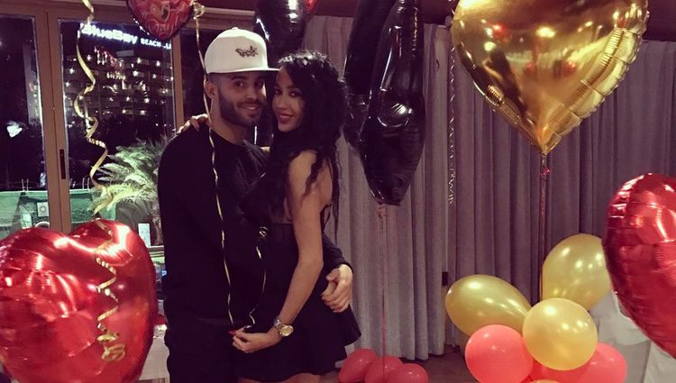 Jesé Rodríguez celebrando su 24 cumpleaños con su novia Aurah Ruiz