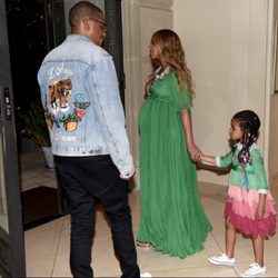 Beyoncé junto a Jay Z y Blue Ivy