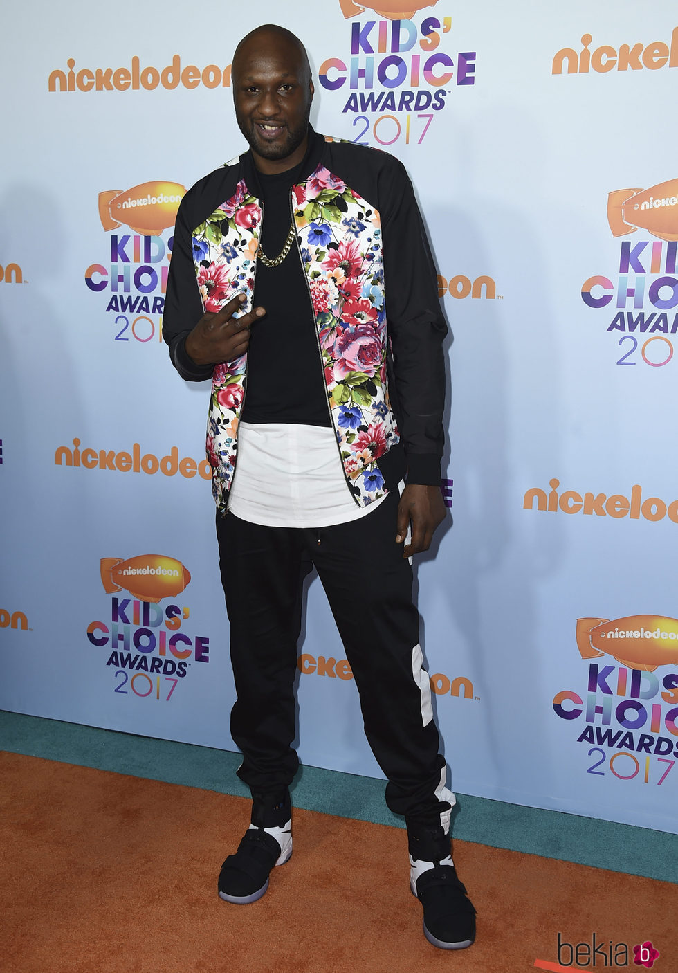 Lamar Odom en los Nickelodeon Kids' Choice Awards 2017