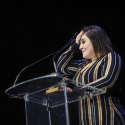 Inma Cuevas con su premio de la Unión de Actores 2017