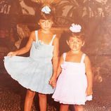 Penélope Cruz y Mónica Cruz cuando eran unas niñas