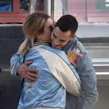 Blanca Suárez y Joel Bosqued abrazados en Málaga