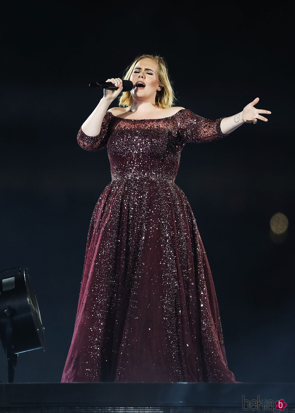 Adele durante un concierto en Sydney