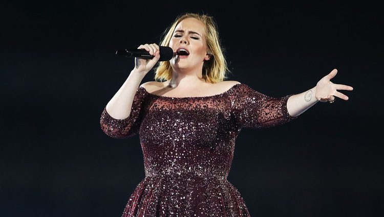 Adele durante un concierto en Sydney