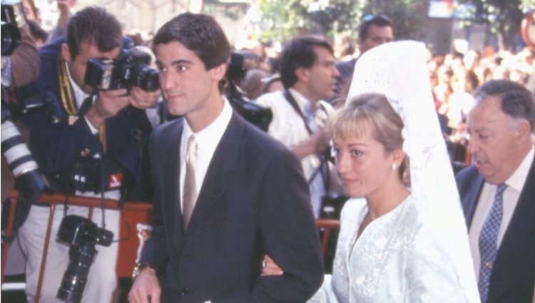Belén Esteban y Jesulín de Ubrique en la boda de Fran Rivera y Eugenia Martínez de Irujo