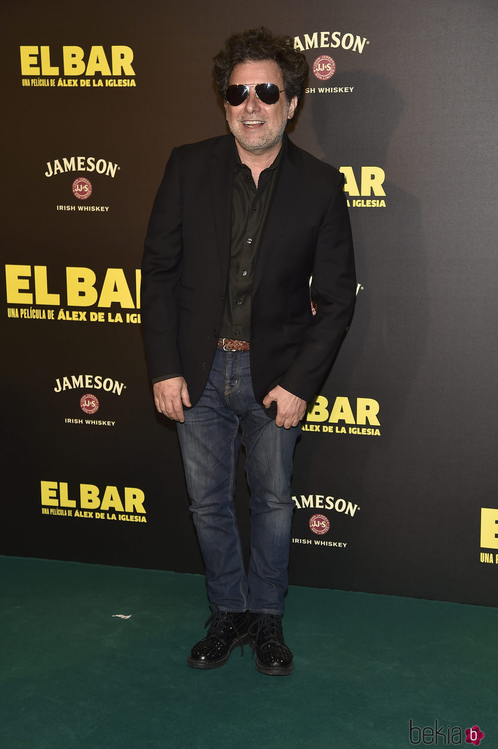 Andrés Calamaro en la presentación de la película 'El Bar' en los cines Callao de Madrid