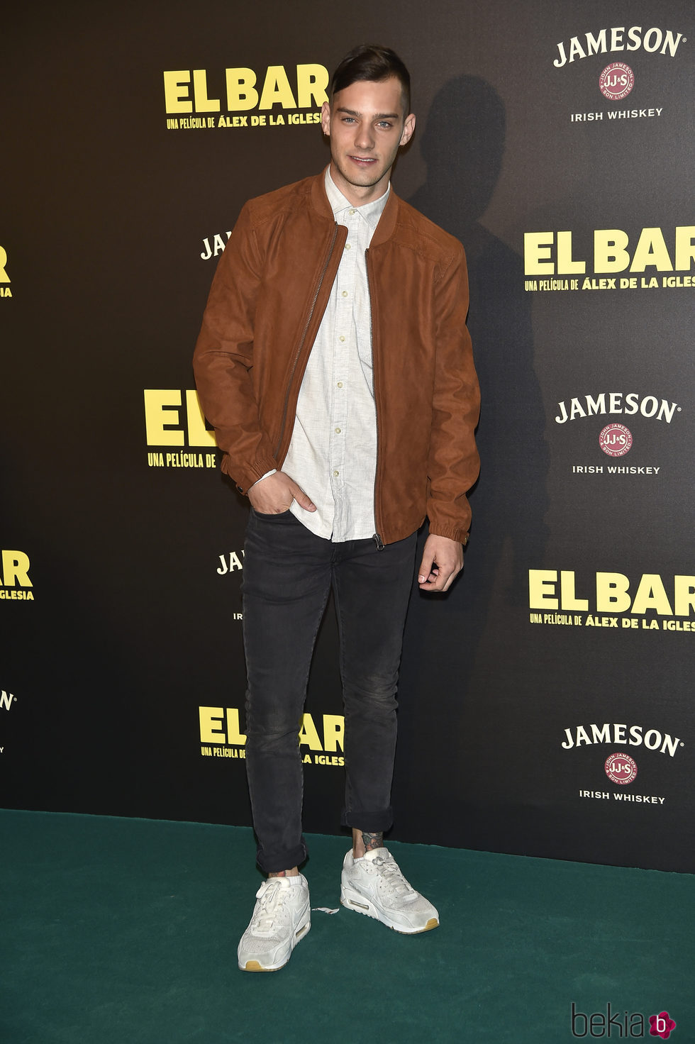Joel Bosqued en la presentación de la película 'El Bar' en los cines Callao de Madrid