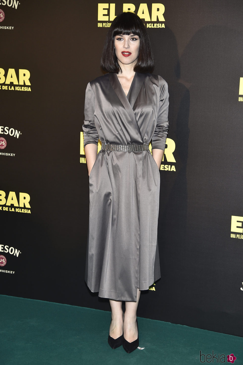 Sara Vega en la presentación de la película 'El Bar' en los cines Callao de Madrid