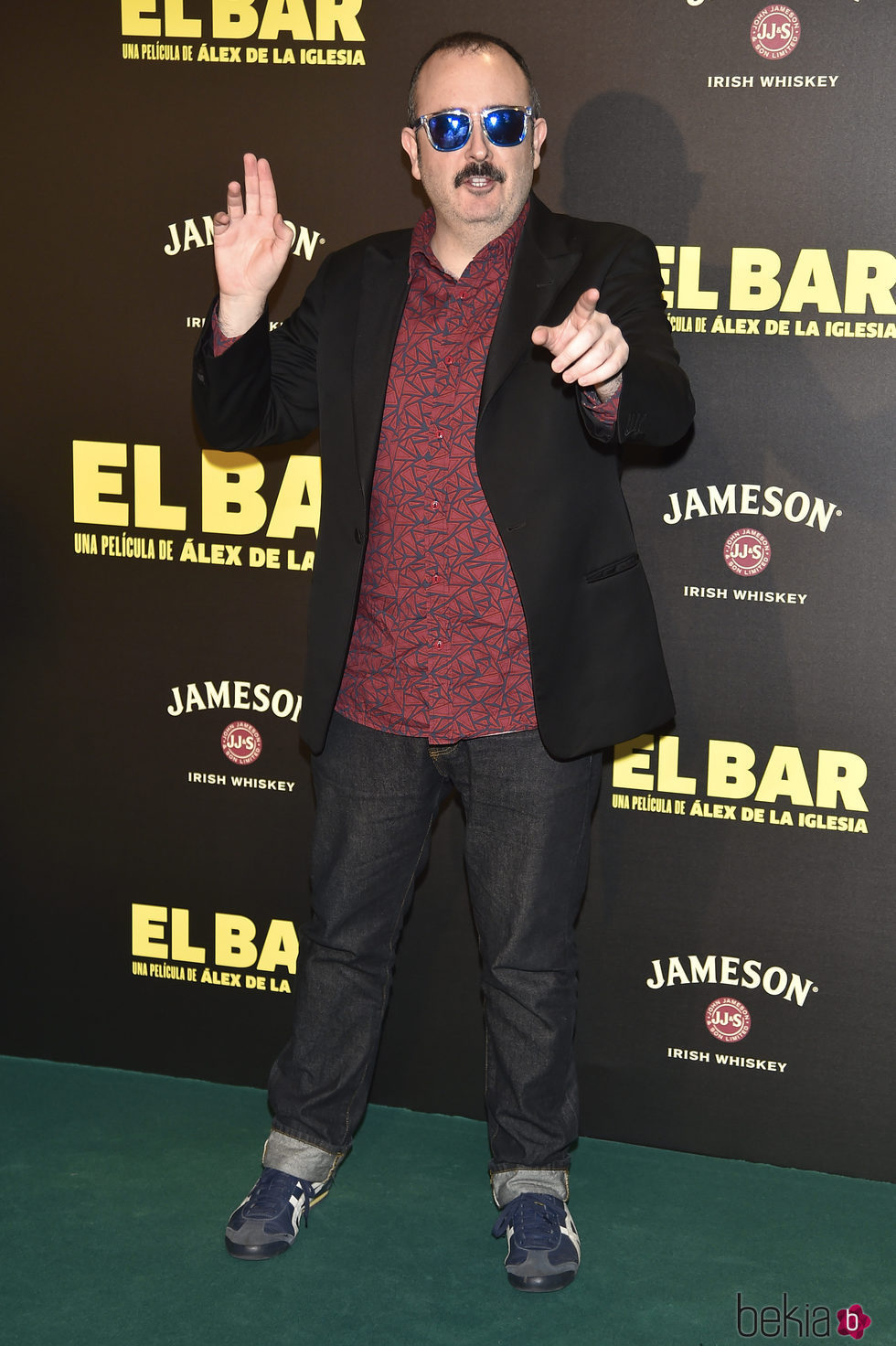 Carlos Areces en la presentación de la película 'El Bar' en los cines Callao de Madrid