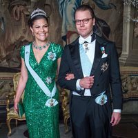 La Princesa Victoria de Suecia y su marido Daniel en un acto oficial en el Palacio Real de Estocolmo