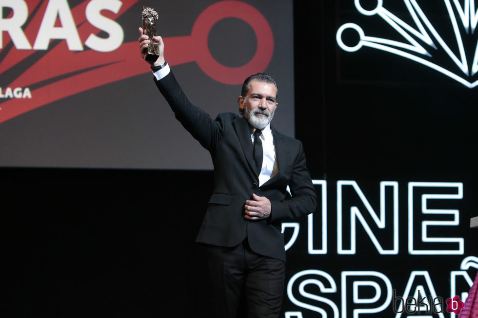 Antonio Banderas recibe la Biznaga de Oro de Honor en el Festival de Cine de Málaga 2017
