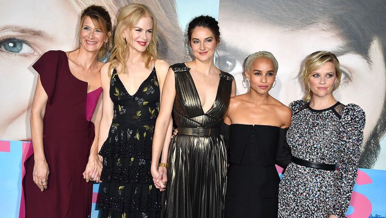 Laura Dern, Nicole Kidman, Shailene Woodley, Zoe Kravitz y Reese Witherspoon