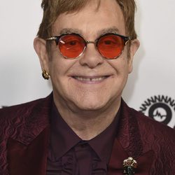 Elton John en su fiesta por su 70 cumpleaños