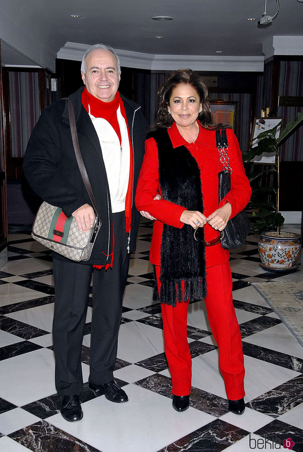 José Luis Moreno e Isabel Pantoja en la presentación del espectáculo 'Así es la vida'