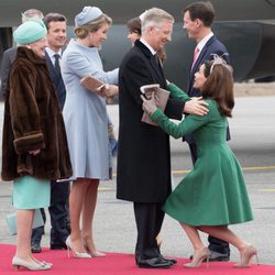 La Familia Real Danesa recibe a los Reyes de Bélgica al inicio de su Visita de Estado