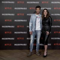 Maxi Iglesias y Kate del Castillo en la presentación de 'Ingobernable' en Madrid