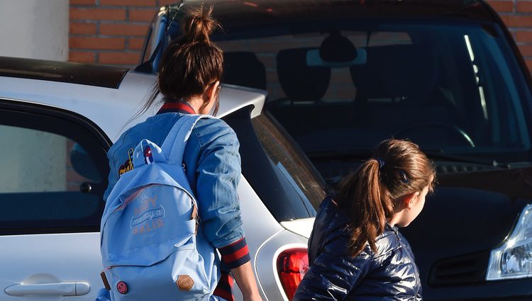 Paula Echevarría lleva a su hija Daniella al colegio tras conocerse su ruptura con David Bustamante