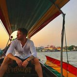 Ryan Phillippe montado en una barca
