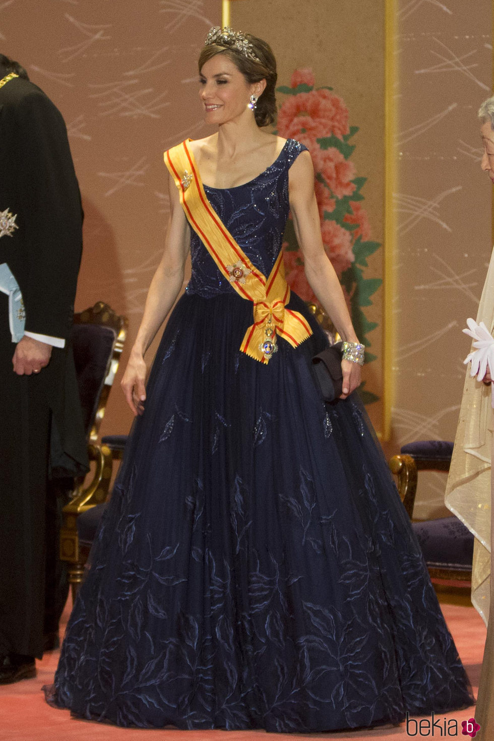La Reina Letizia en la cena de gala durante su Viaje de Estado a Japón
