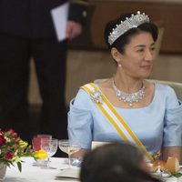 Masako de Japón en la cena de gala en honor a los Reyes Felipe y Letizia