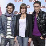 Javier Pereira, Cristina Alcázar y Francisco Boira en la premiere de 'Eva' en Madrid