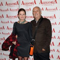 La presentadora Consuelo Berlanga y Carlos Ferrando en el homenaje a Javier de Montini