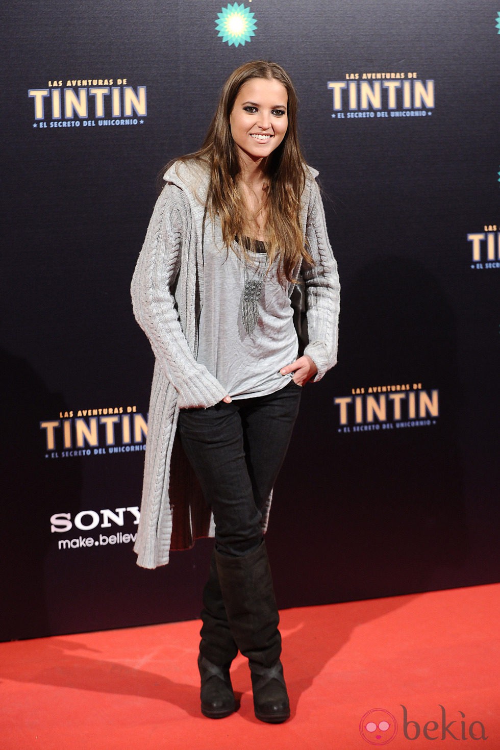 Ana Fernández en el estreno de 'Las aventuras de Tintín: el secreto del unicornio' en Madrid