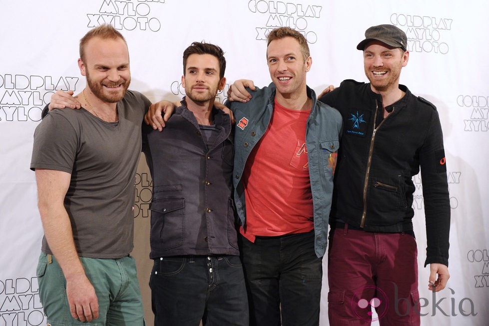 Coldplay en la presentación de su gira 'Mylo Xyloto' en Madrid