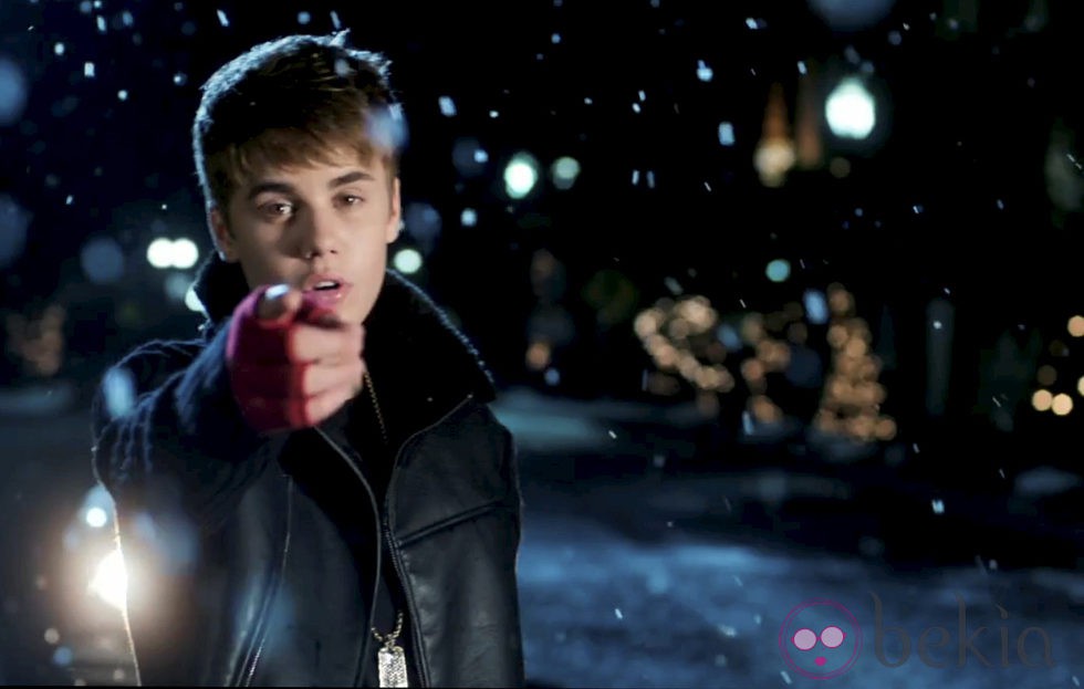 Justin Bieber en el videoclip de su villancico 'Mistletoe'