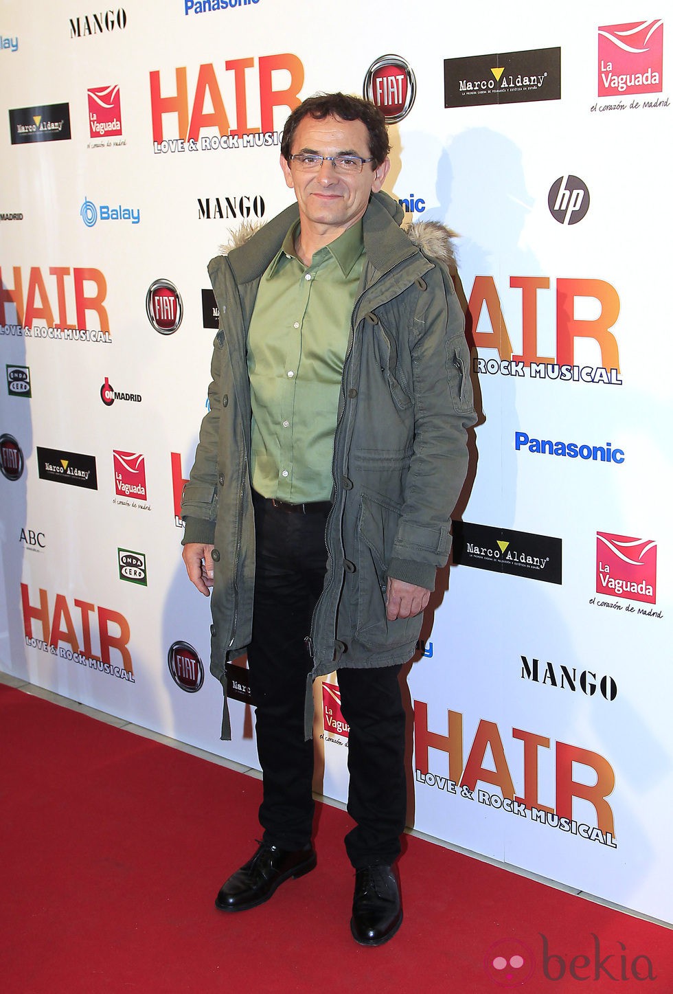 Iñaki Miramón en el estreno del musical 'Hair' en Madrid