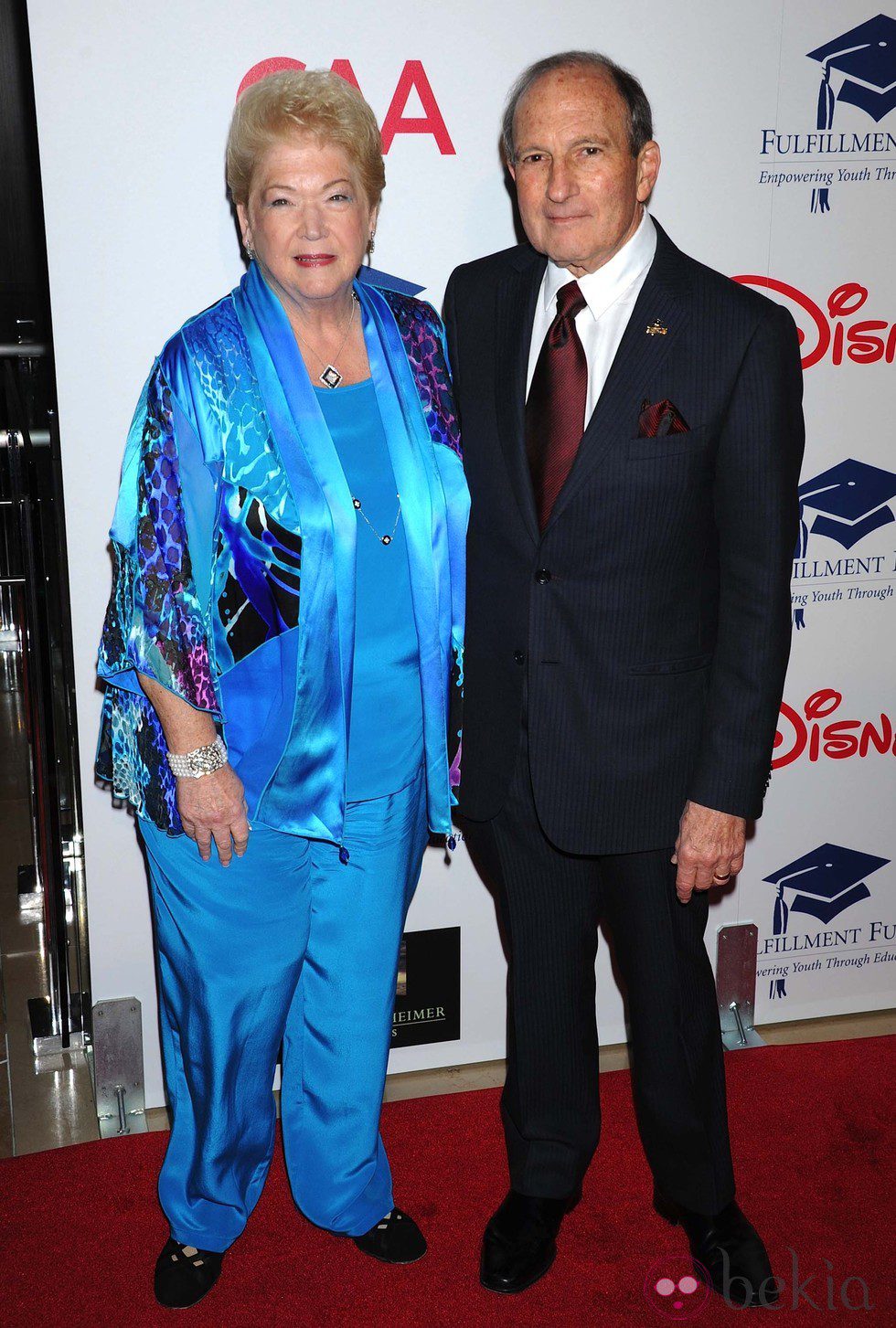 Gary Gitnick y Cherna Gitnick en una gala benéfica en Los Ángeles