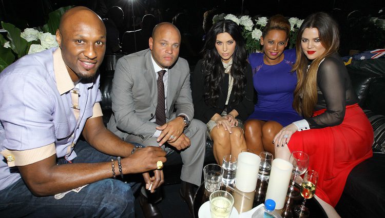 Mel B y Stephen Belafonte junto a Khloe y Kim Kardashian en Sidney