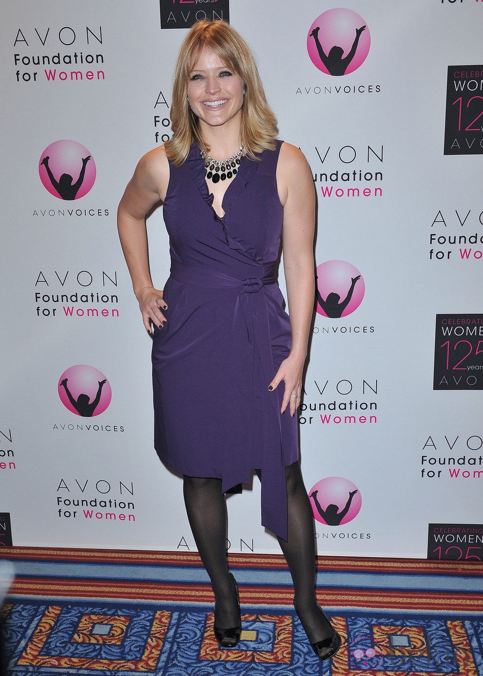 Sarah Hayes en los Premios de la Fundación Avon en Nueva York