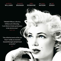 Michelle Williams en el cartel de la película 'My week with Marilyn'