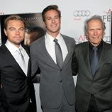 Leonardo DiCaprio, Armie Hammer y Clint Eastwood en la premiere de 'J. Edgar' en Los Angeles