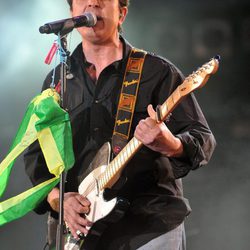 Manolo García durante un concierto