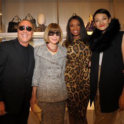 Michael Kors, Anna Wintour, Jennifer Hudson y Ai Tominaga en la Fashion's Night Out de Tokio 2011