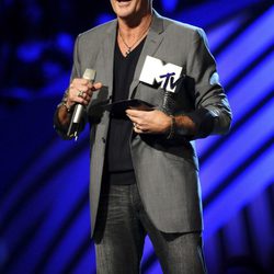 David Hasselhoff en la ceremonia de los MTV Europe Music Awards 2011