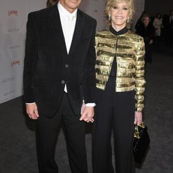 Richard Perry y Jane Fonda en la gala homenaje a Clint Eastwood en Los Angeles