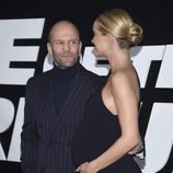 Jason Statham y Rosie Huntington-Whiteley en la Premiere de 'Fast & Furious 8' en Nueva York