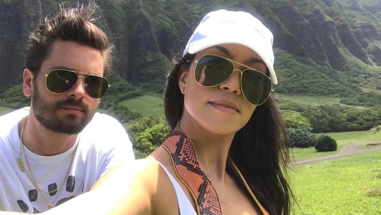 Kourtney Kardashian y Scott Disick disfrutando de sus vacaciones