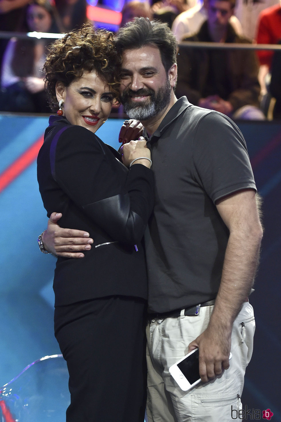 Irma Soriano con su marido Mariano en la final de 'GHVIP5'