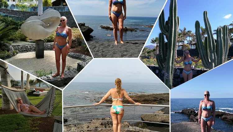 Belén Esteban paseando palmito en bikini por Tenerife en Semana Santa