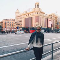 Aldo Palmieri se divierte en su visita a España
