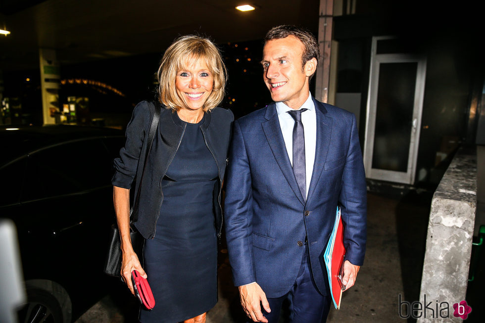 Brigitte Trogneux y Emmanuel Macron