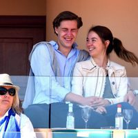 Alexandra de Hannover y Ben-Sylvester ríen divertidos en la final del Master 1000 de Monte-Carlo 2017