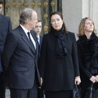 María Borbón Dos Sicilias durante el funeral de su padre, el duque de Calabria