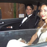 Miguel Abellán y su novia en la boda de Fonsi Nieto y Marta Castro en Ibiza